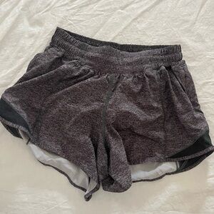 Lululemon LR hotty hot shorts gray